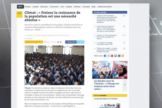 I-Média : Ne faites pas d’enfants, sauvez la planète !