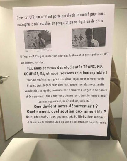 Terrorisme intellectuel au sein de l’université française