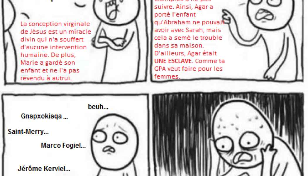 Les chrétiens, la GPA, la Sainte Vierge…