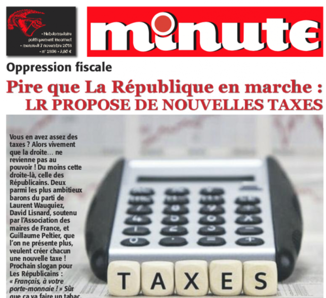 Pire que la gauche : LR veut des taxes