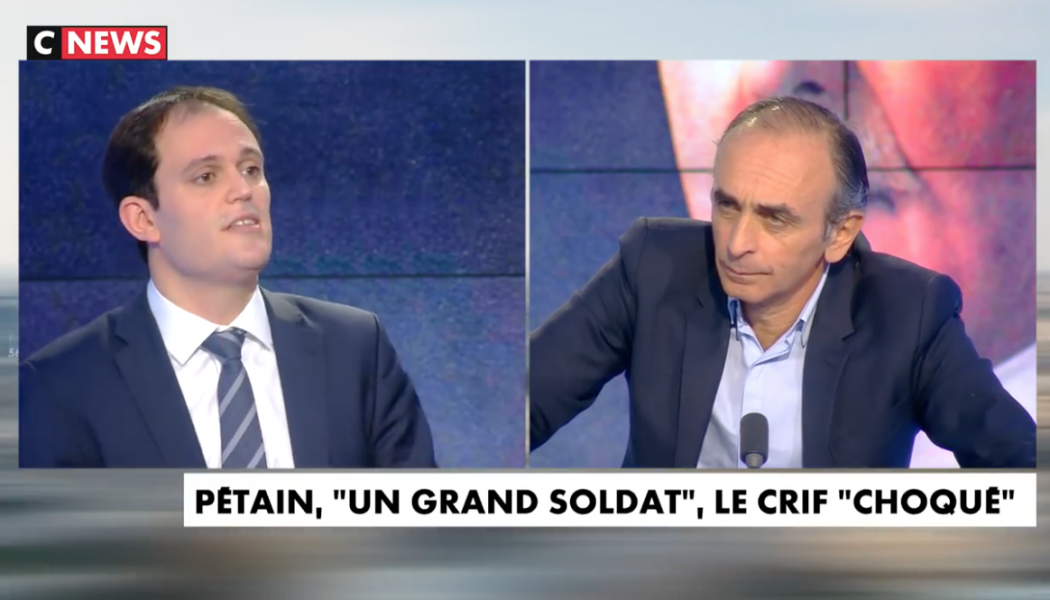 Eric Zemmour défend la mémoire du Maréchal Pétain