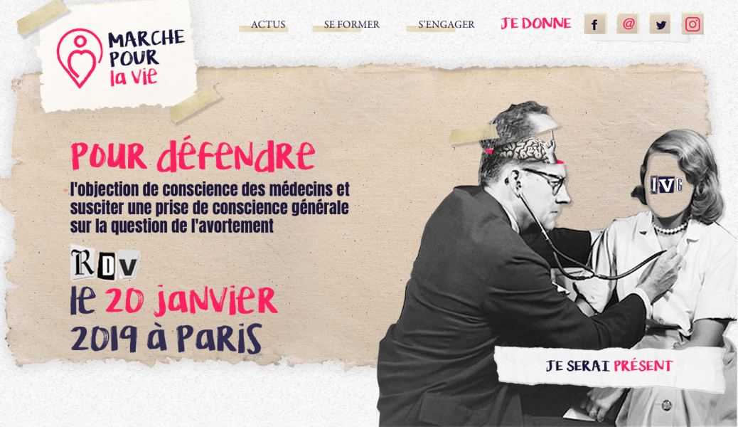 La Marche pour la Vie annonce sa mobilisation : objection de conscience pour tous !