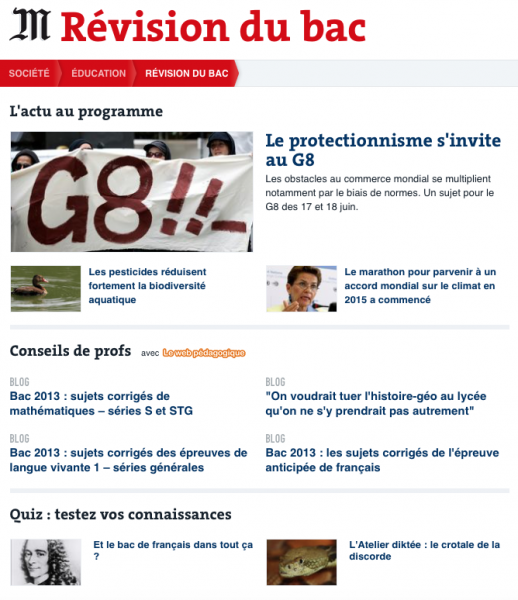 La propagande pédagogique du journal le Monde