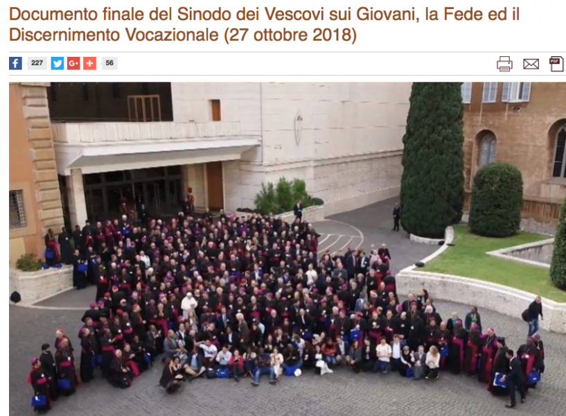 Synode des évêques : un document introuvable en français