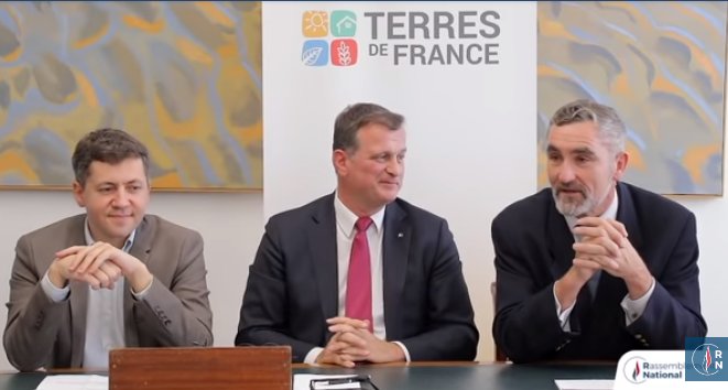 Lancement, au sein du Rassemblement national, du forum Terres de France, sur l’agriculture et la ruralité