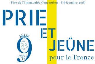 Le 8 décembre, prions la Vierge Marie pour la France