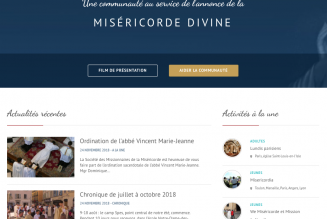Un nouveau site internet pour les Missionnaires de la Miséricorde