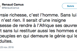 L’Afrique doit récupérer, avec ses oeuvres d’art, ses artistes…