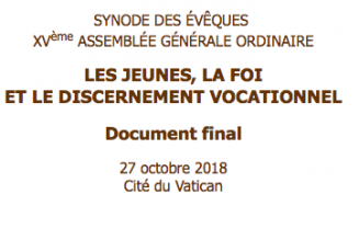 Le document final du synode des évêques enfin en français