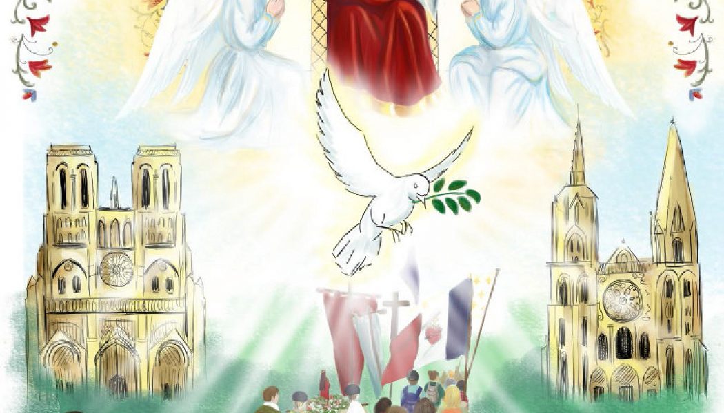 Voici l’affiche du 37e pèlerinage de Notre-Dame de Chrétienté