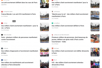 La Marche pour la vie dans la presse