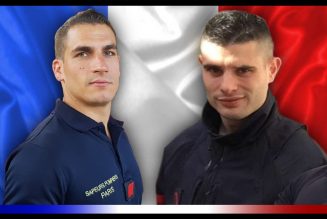 Pompiers de Paris : hommage national au première classe Nathanaël Josselin et au caporal-chef Simon Cartannaz