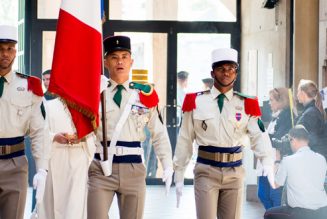Le 8 janvier à Lourdes, remise du képi blanc aux légionnaires