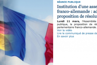 Institution d’une assemblée parlementaire franco-allemande