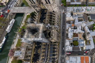 Notre-Dame de Paris vue du ciel