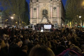 Veillée de prière de Saint-Sulpice à la place Saint-Michel