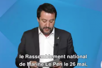 Matteo Salvini appelle les Français à voter RN pour les Européennes