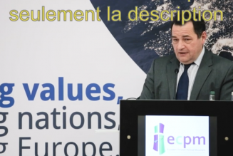 Discours de Jean-Frédéric Poisson devant le Mouvement politique chrétien européen