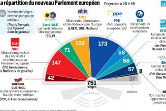 Progression des populistes au Parlement européen, et affaiblissement des 2 partis PPE et S&D
