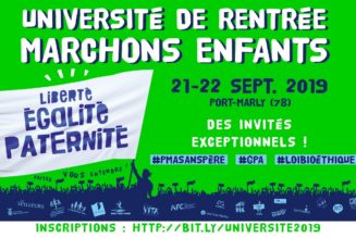 L’Université de rentrée de Marchons Enfants ! aura lieu dans les Yvelines, près de Versailles