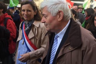 Des élus à la manifestation Marchons Enfants