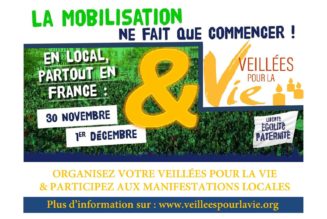 Le mouvement des Veillées pour la Vie appelle à se joindre aux manifestations du collectif Marchons Enfants