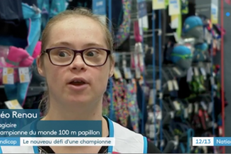 Atteinte de trisomie 21, elle est devenue championne de natation et s’intègre sur le marché du travail