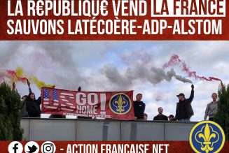 L’Action Française occupe le toit de Latécoère à Toulouse
