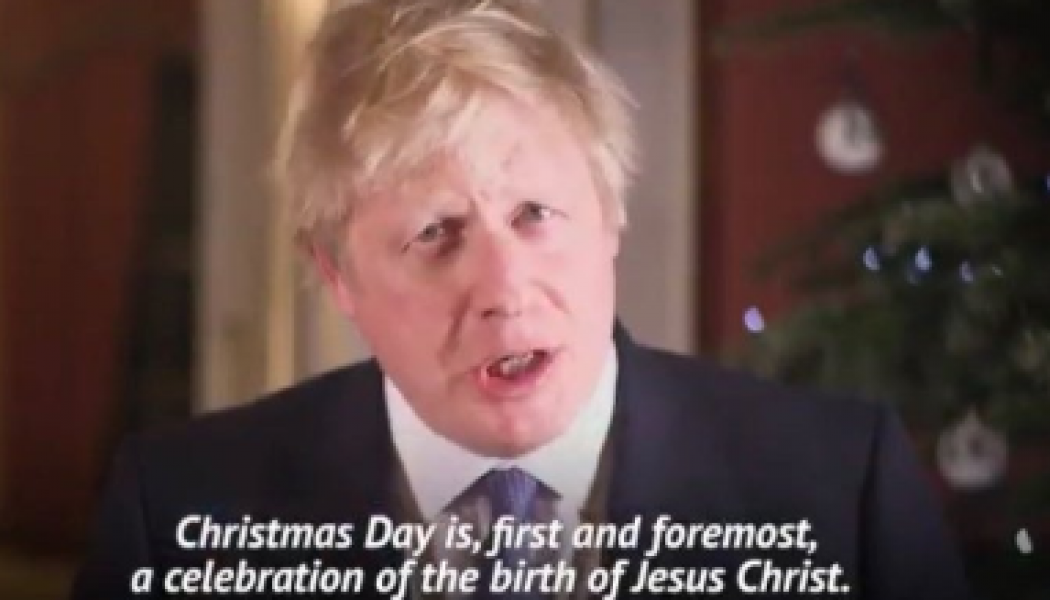 Boris Johnson : “Noël est, d’abord et avant tout, la célébration de la naissance de Jésus Christ”