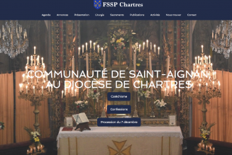 Nouveau site internet pour la Fraternité Saint-Pierre à Chartres