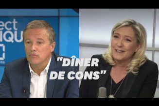 Quand Nicolas Dupont-Aignan comparait les primaires à un “dîner de cons”