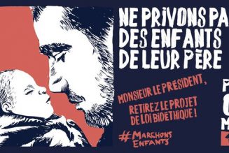 Manifestation contre la PMA, devant l’Elysée