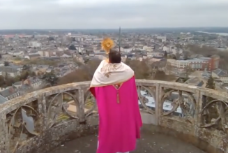 Bénédiction du haut de la cathédrale de Bourges