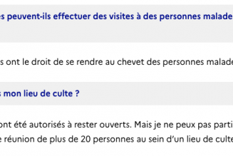 Il est toujours possible de se rendre dans une église