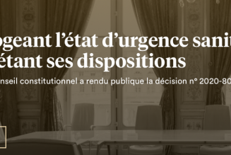 Les rassemblements privés de plus de 10 personnes autorisés par le Conseil constitutionnel. Et donc les messes à domicile