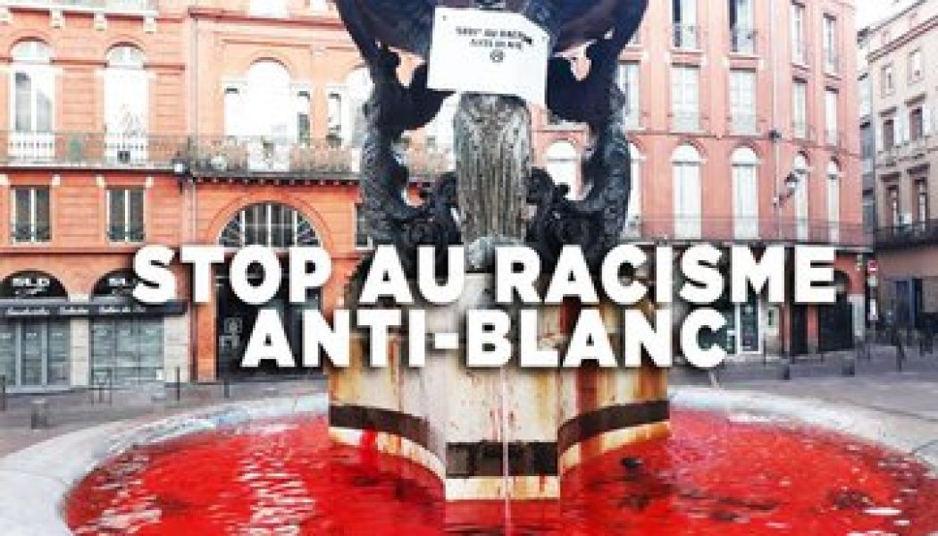 Ce matin à Toulouse, Génération identitaire dit stop au racisme anti-blanc
