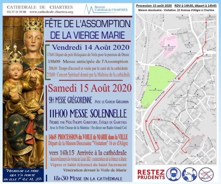 Cérémonies de l’Assomption à Chartres