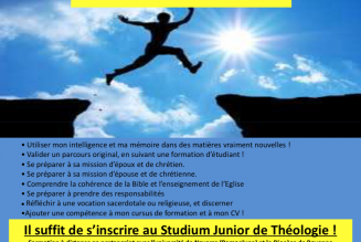 Le Studium junior de théologie fait sa rentrée