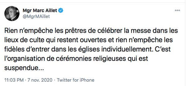Les églises sont ouvertes