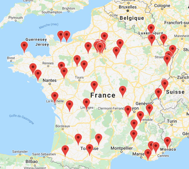 Carte des veillées pour la vie