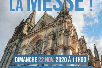 Manifestation pour la messe à Vannes