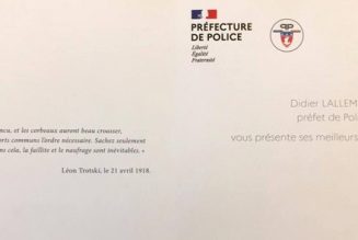 Que dirait-on d’un préfet de police qui aurait mis en exergue de sa carte de vœux des phrases d’Himmler ou de Goebbels ?