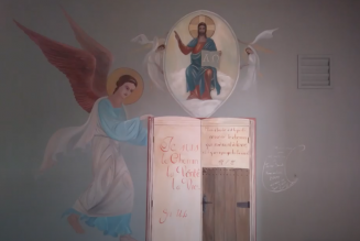 Fresque orientale, peinture murale, trompe l’œil d’art sacré par Jean-Joseph Chevalier à Ste Maxime