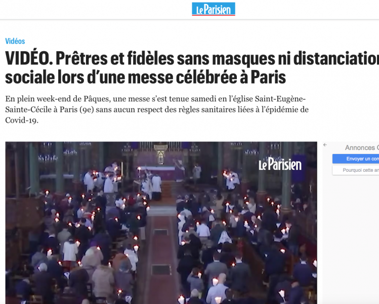 Procédure canonique et enquête du Parquet contre le curé de Saint-Eugène Sainte-Cécile