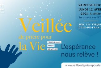 12ème Veillée de prière en présence des évêques d’Ile de France