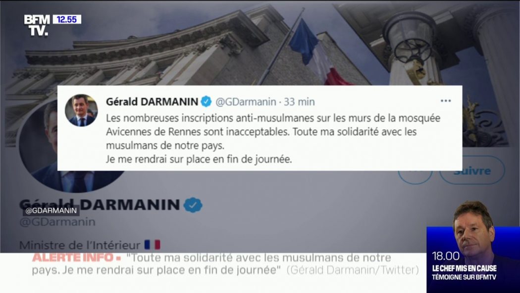 Gérald Darmanin se déplace pour des tags mais pas pour un Français égorgé