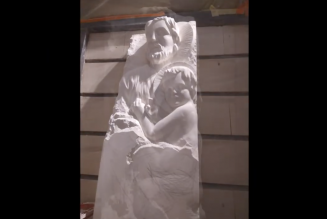 Sculpture sur pierre de St Joseph pour l’église Notre-Dame de Grâce de Passy