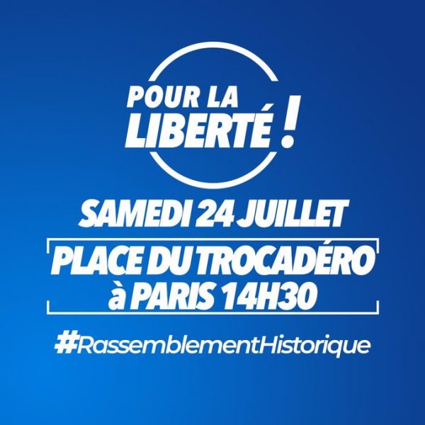 Environ 200 manifestations contre le passe sanitaire, pour nos libertés [Mis à jour]