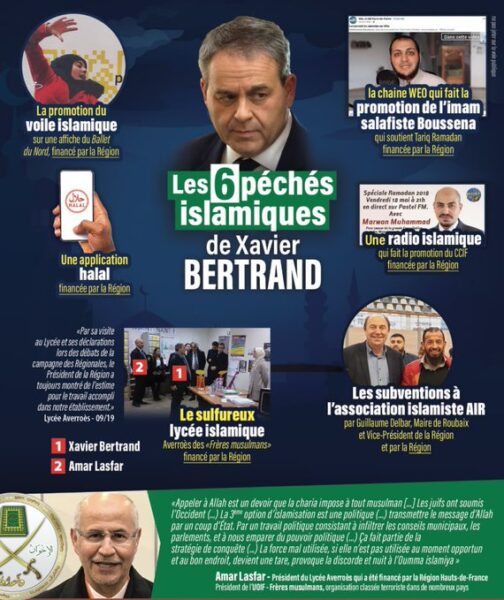 Islamisme : Xavier Bertrand porte plainte pour un tract