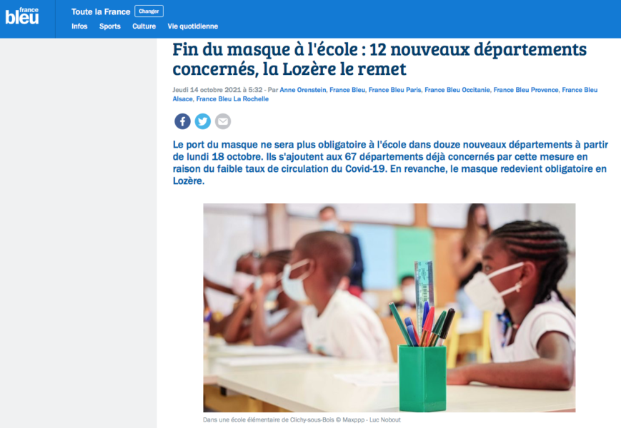 Curieuse photo d’illustration d’une classe de … Lozère : confusion avec le Zambèze ?